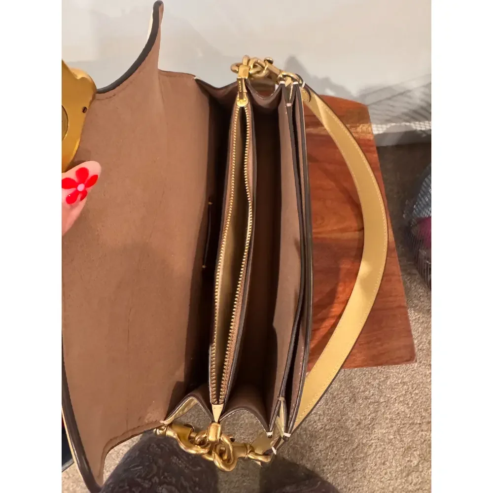 Coach TWISTED TABBY SHOULDER BAG in Light Yellow - Picture 6 of 8